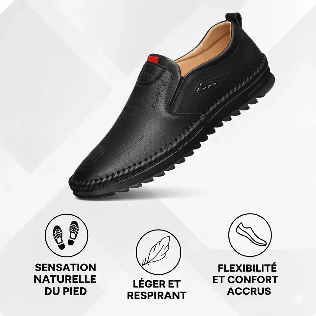 Mocassins à Enfiler en Cuir pour Hommes | Lorvix